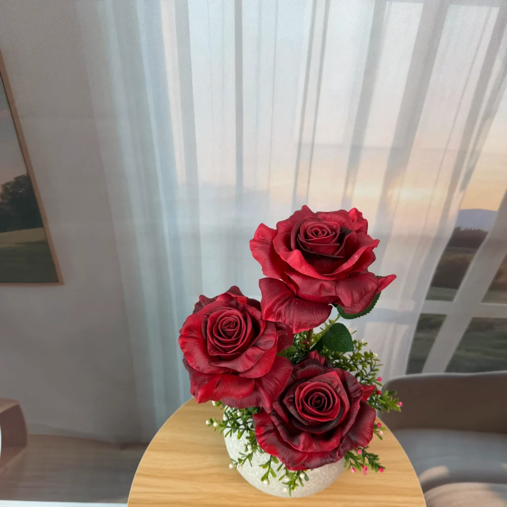 SE0043 (14) - Red Roses Arrangement PU Texture