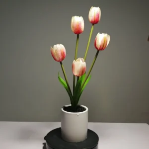 ZD0007(24)lifelike artificial tulips