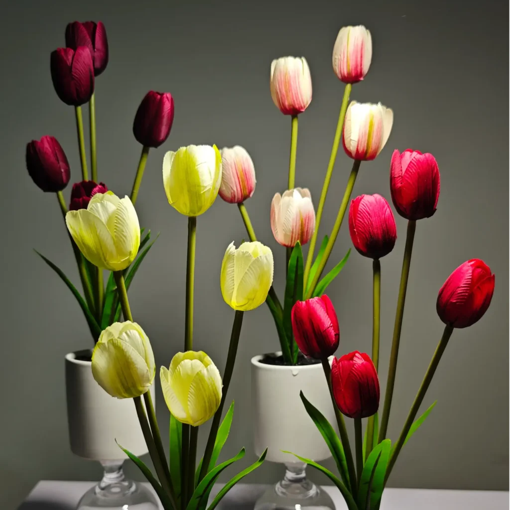 ZD0011 (2)colorful artificial tulips