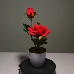 ZH0027 (5)artificial roses in a pot