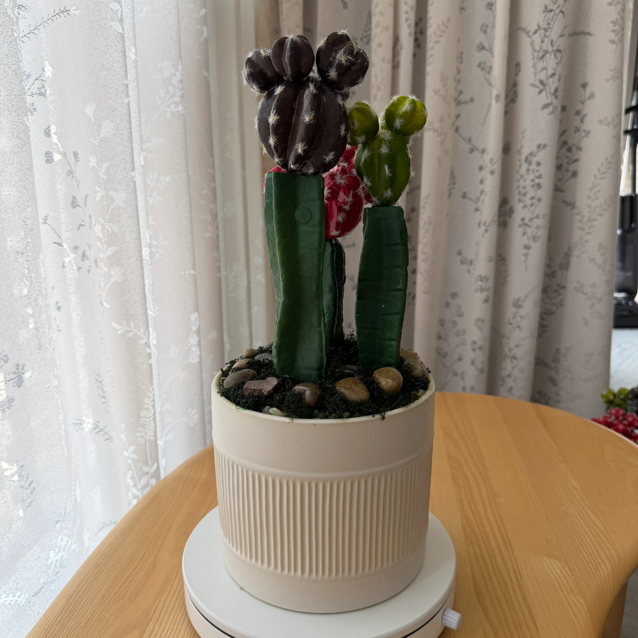 DR0078 (10) Faux Cactus & Succulent Arrangement in Textured Pot