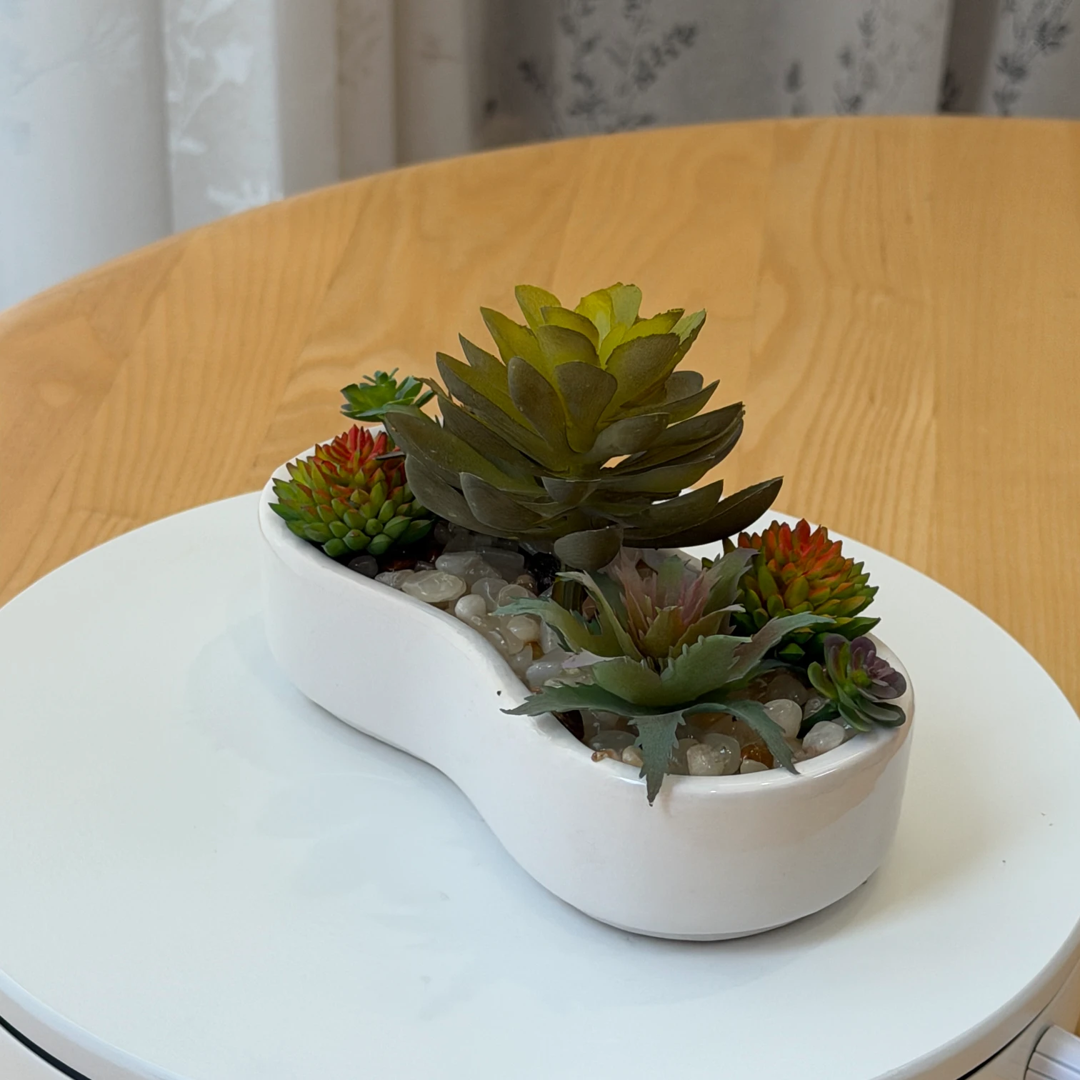 DR0089 (2) - Artificial Succulent Mix in Stylish Container
