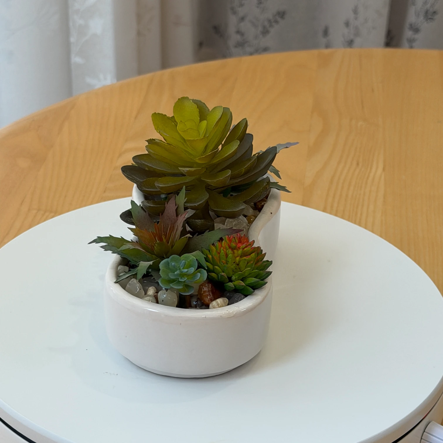 DR0089 (4) - Artificial Succulent Mix in Stylish Container