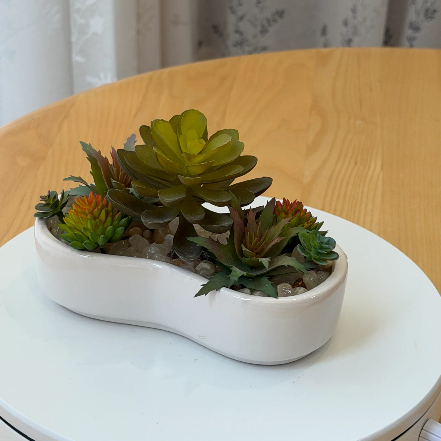 DR0089 (6) - Artificial Succulent Mix in Stylish Container