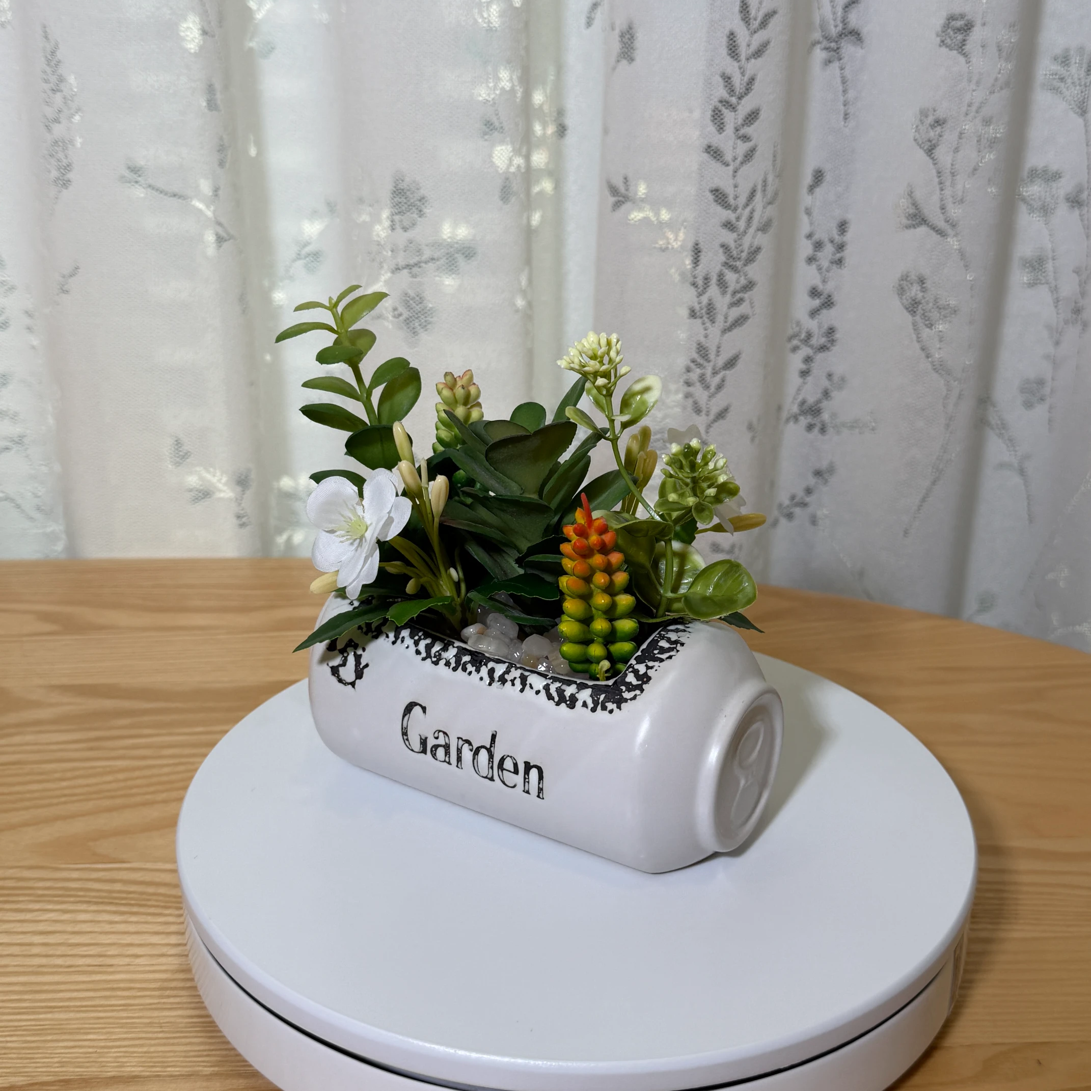 DR0117 (4) - Artificial Succulent in Ceramic Pot