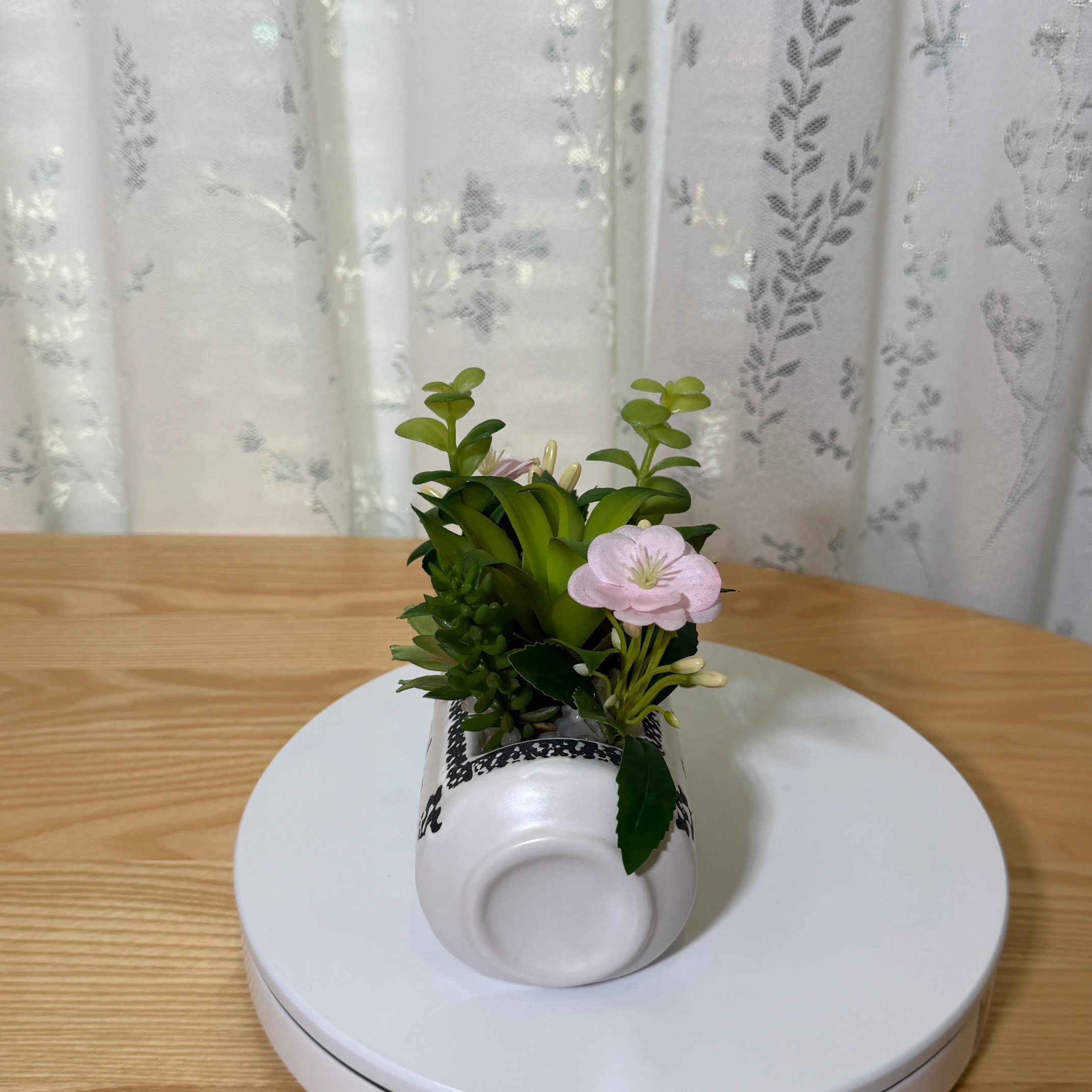 DR0118 (6) - Faux Succulent Desk Ornament