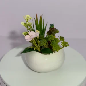 DR0127 (1) profile - Contemporary Fake Succulent Pot