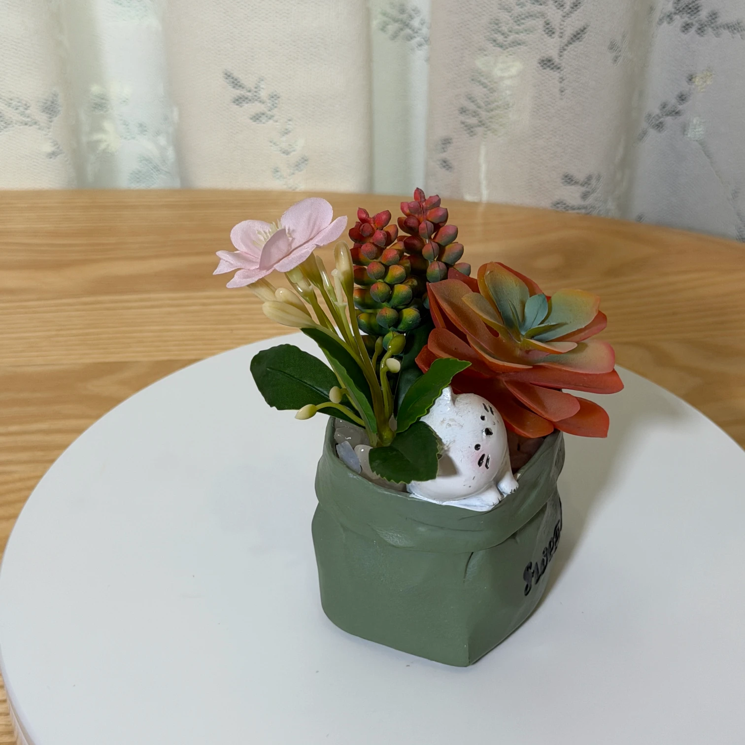 DR0143 (1) - Indoor Faux Succulent Pot