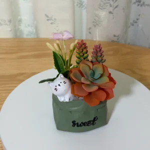 DR0143 (3) profile - Indoor Faux Succulent Pot