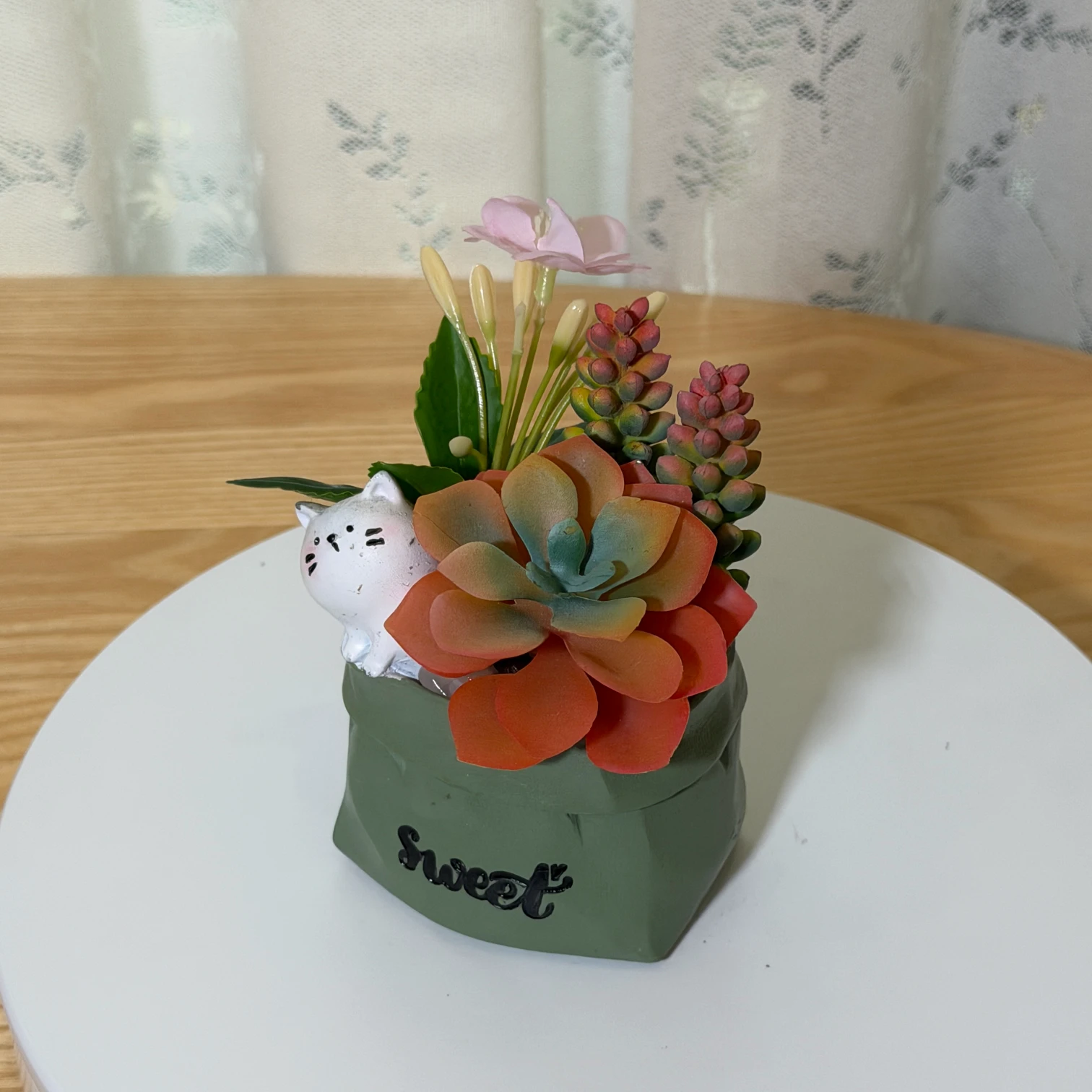 DR0143 (6) - Indoor Faux Succulent Pot