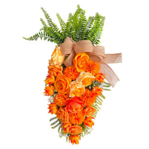 HA0005 (2) profile - Carrot-Shaped Orange Rose Wreath