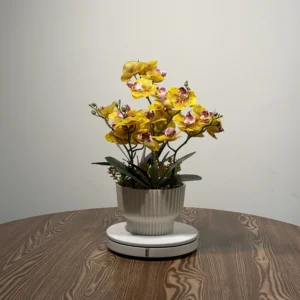 HD0029 (1) profile - Golden Spotted Yellow Artificial Phalaenopsis Orchid