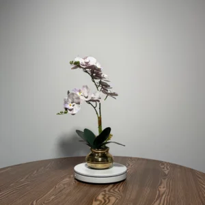 HD0041 (1) profile - Dusty Lavender Artificial Phalaenopsis Orchid