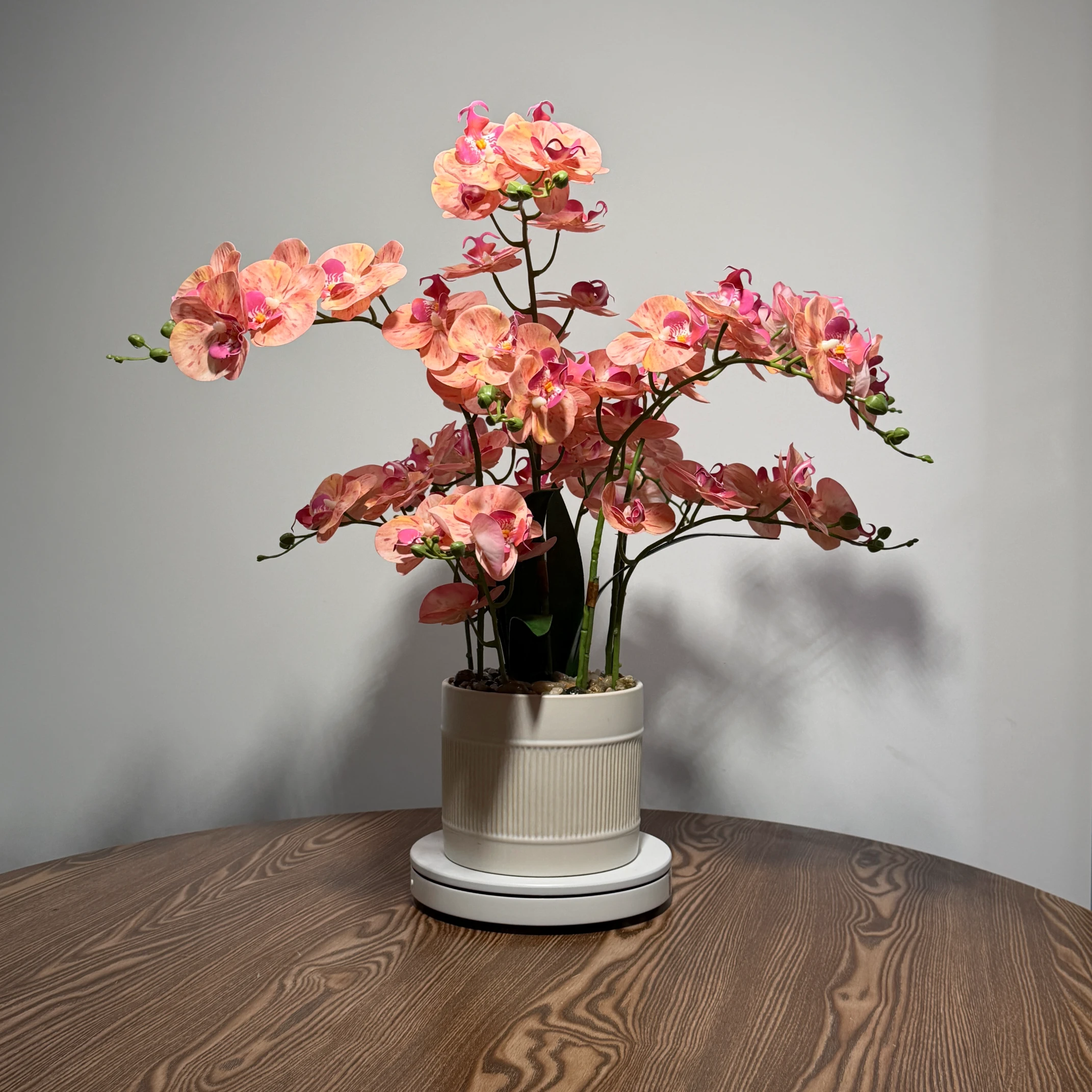 HD0044 (3) - Pink-Orange Artificial Orchid Plant