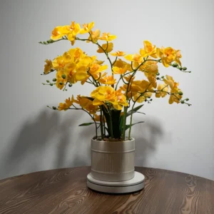 HD0045 (1) profile - Bright Yellow Artificial Orchid Plant
