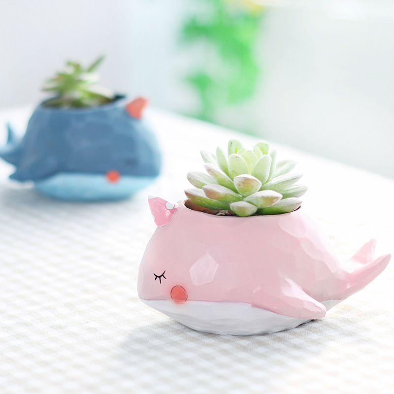 KT0015 (5) profile - Cute Zoo Animal Resin Succulent Planter Set