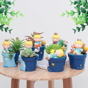 KT0020 (1) profile - The Little Prince Resin Succulent Planter Set