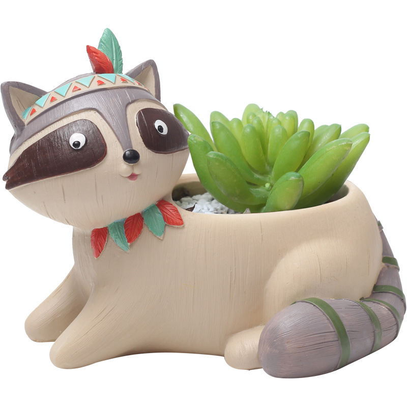 KT0041 (2) - Resin Succulent Planters