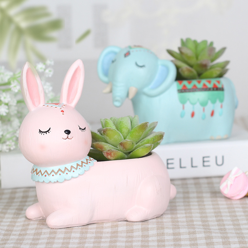 KT0041 (3) - Resin Succulent Planters