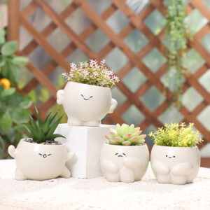 KT0048 (2) profile - Kawaii Mood Character Resin Planters