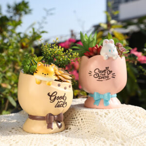 KT0060 (2) profile - Cute Animal Blessing Resin Planters