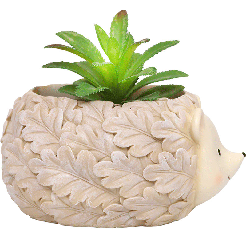 KT0069 (3) - Leaf & Flower Animal Resin Succulent Planters