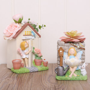 KT0073 (5) profile - Fairy Garden Resin Succulent Planters