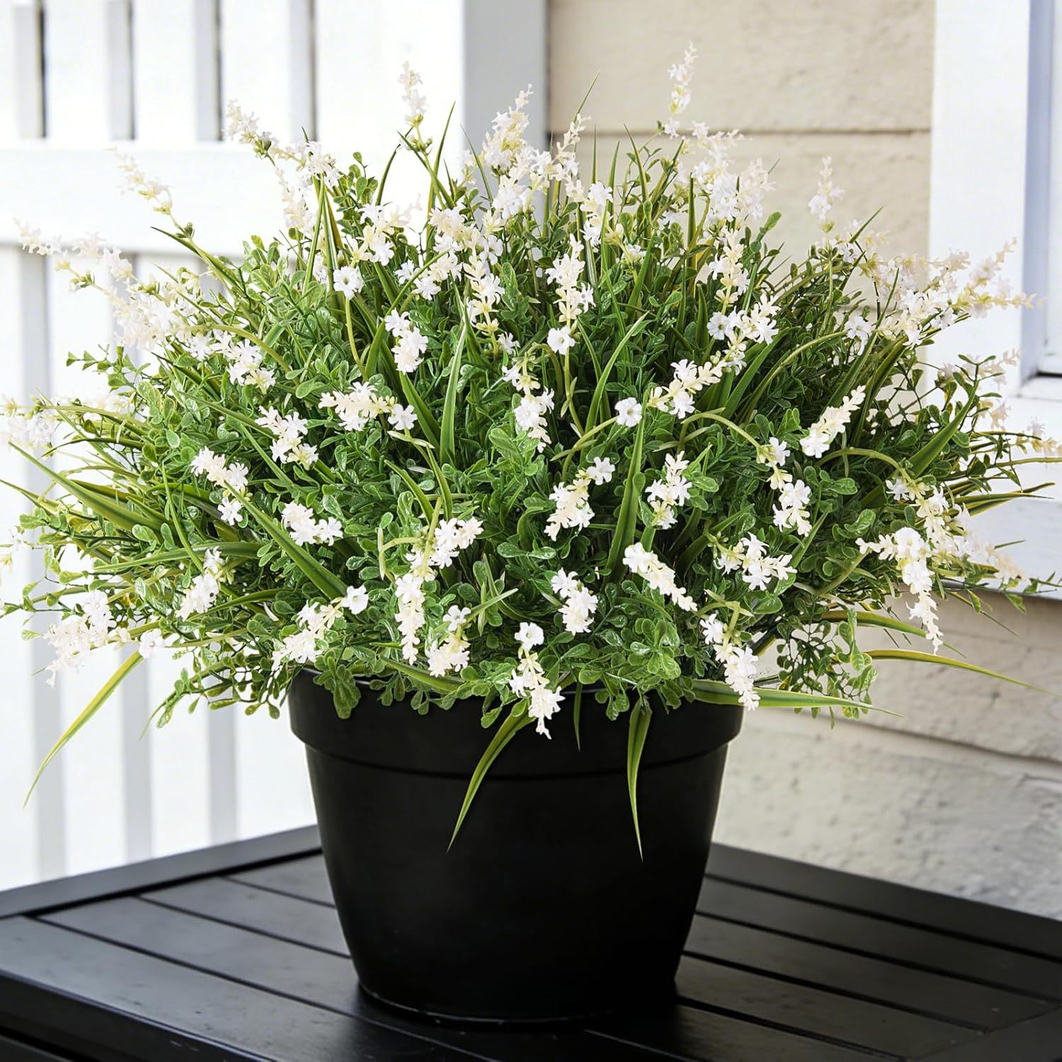 SE0007 (1) - Artificial Lavender & Greenery Outdoor Arrangement