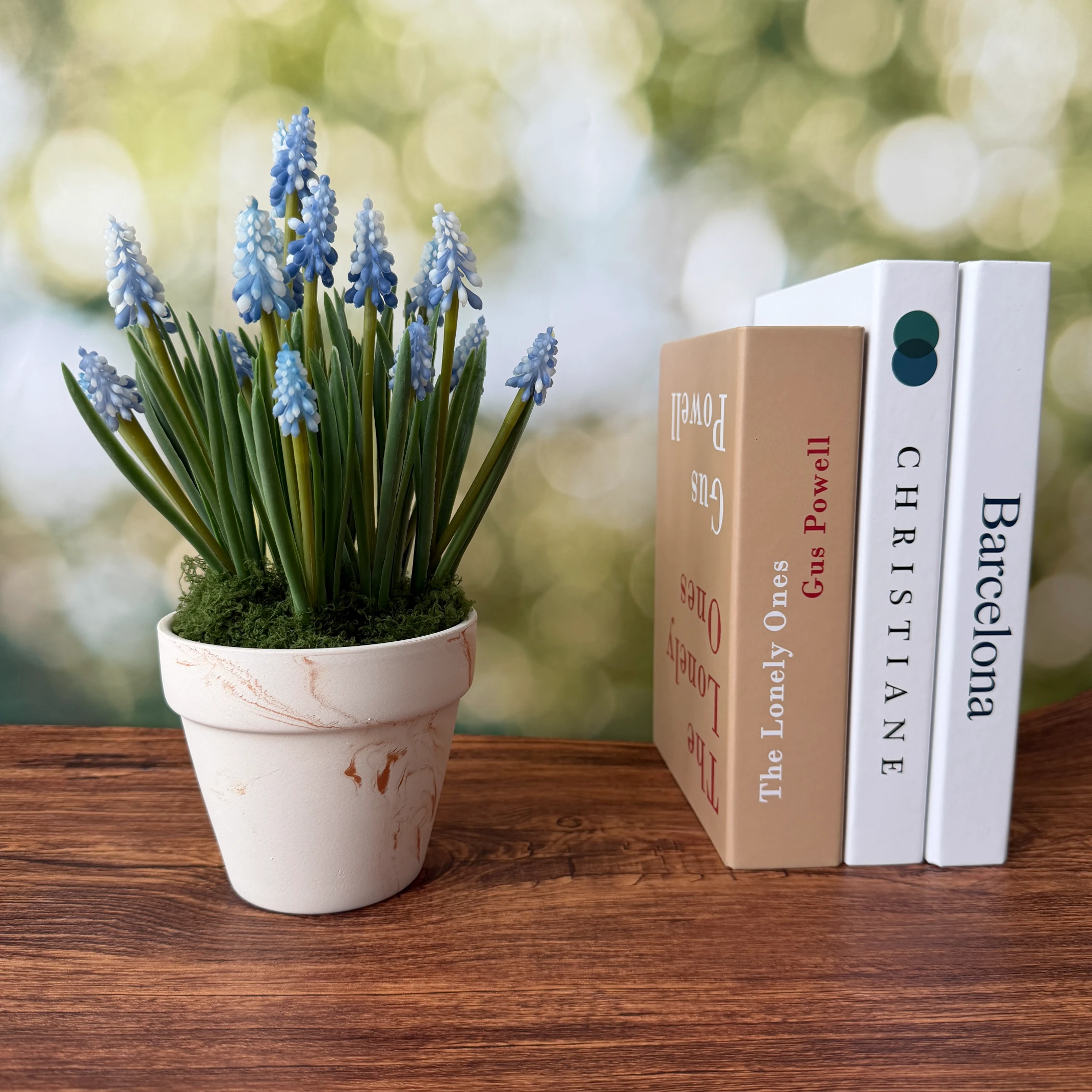 SE0009 (3) profile - Artificial Light Blue Muscari Arrangement