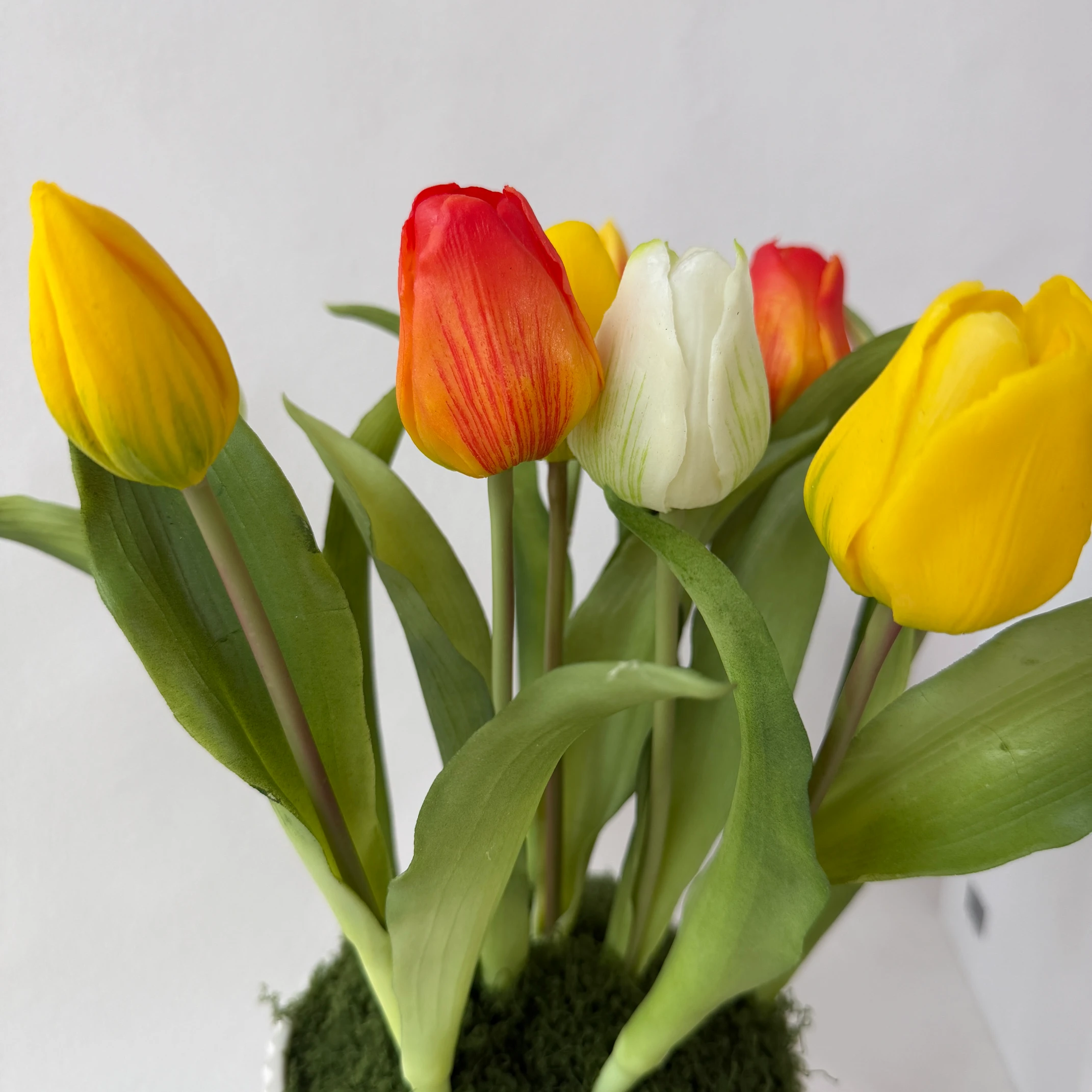 SE0015 (8) - Artificial Multi-Color Tulip Arrangement