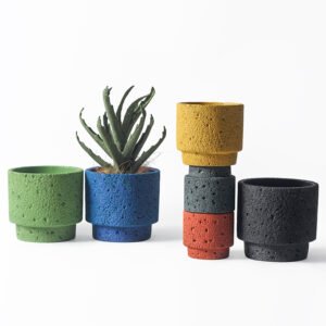 VA0016 (4) profile - Modern Volcanic Concrete Planter