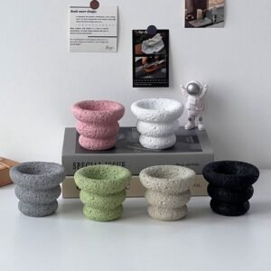 VA0027 (7) profile - Volcanic Bubble Concrete Planter