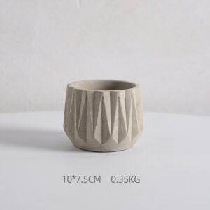 VA0031 (2) profile - Faceted Diamond Concrete Planter