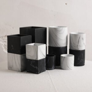 VA0036 (1) profile - Marble Effect Concrete Planter Collection