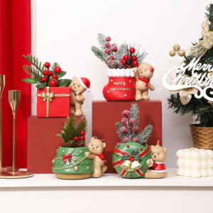 WCH0019 (1) profile - Christmas Teddy Bear Tabletop Decor Collection