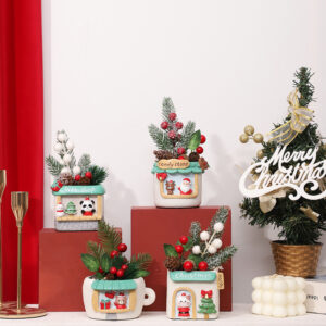 WCH0023 (4) profile - Christmas Cute Shop Planter Collection
