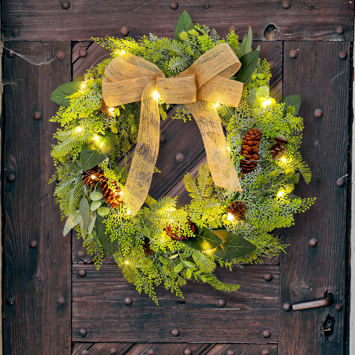 WCH0024 (4) - Festive Artificial Christmas Wreath Collection