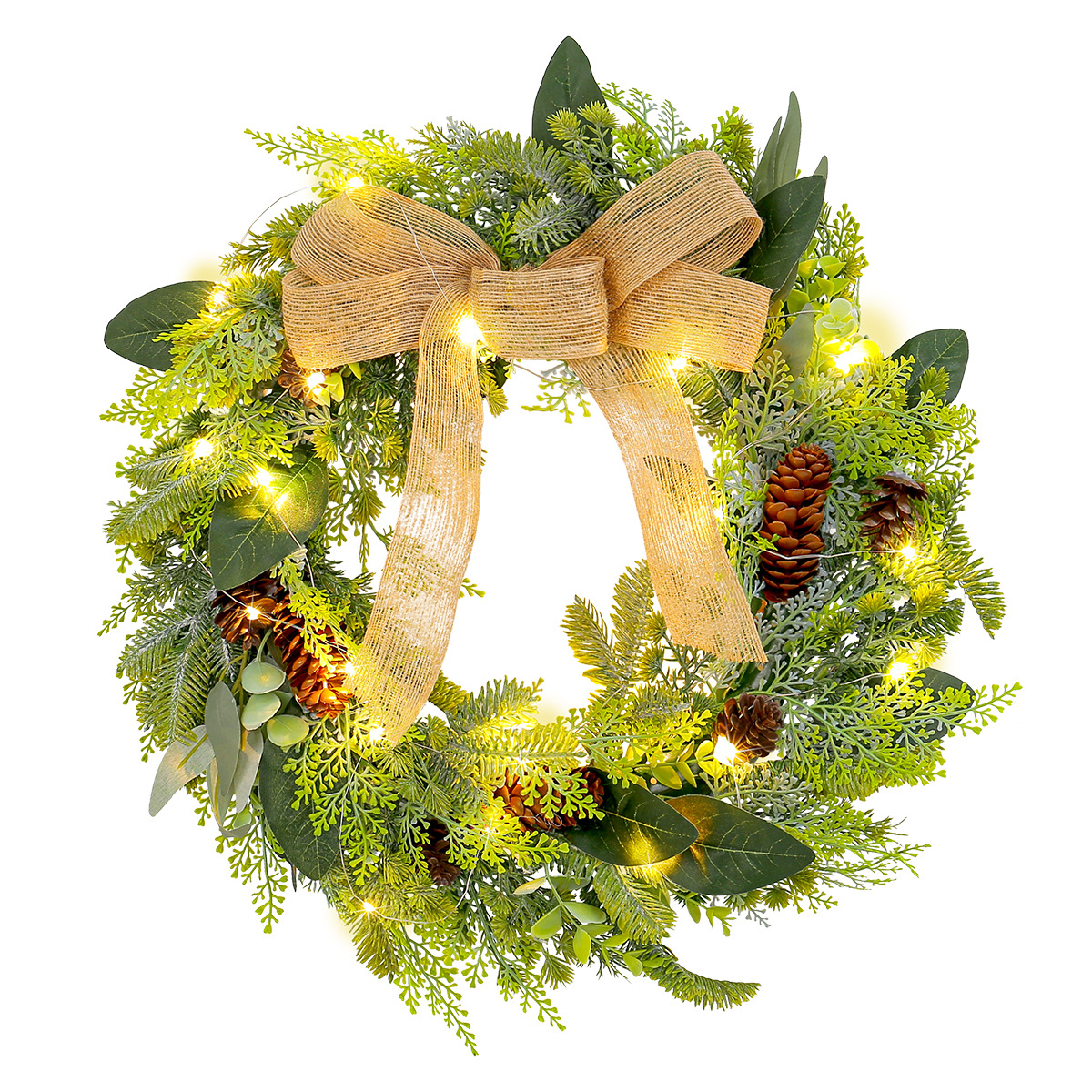 WCH0024 (6) - Festive Artificial Christmas Wreath Collection