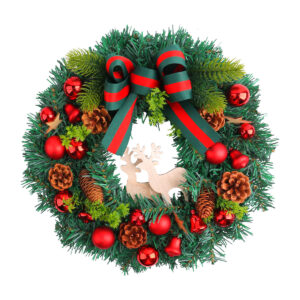 WCH0028 (3) profile - Christmas Reindeer Pine Wreath Collection