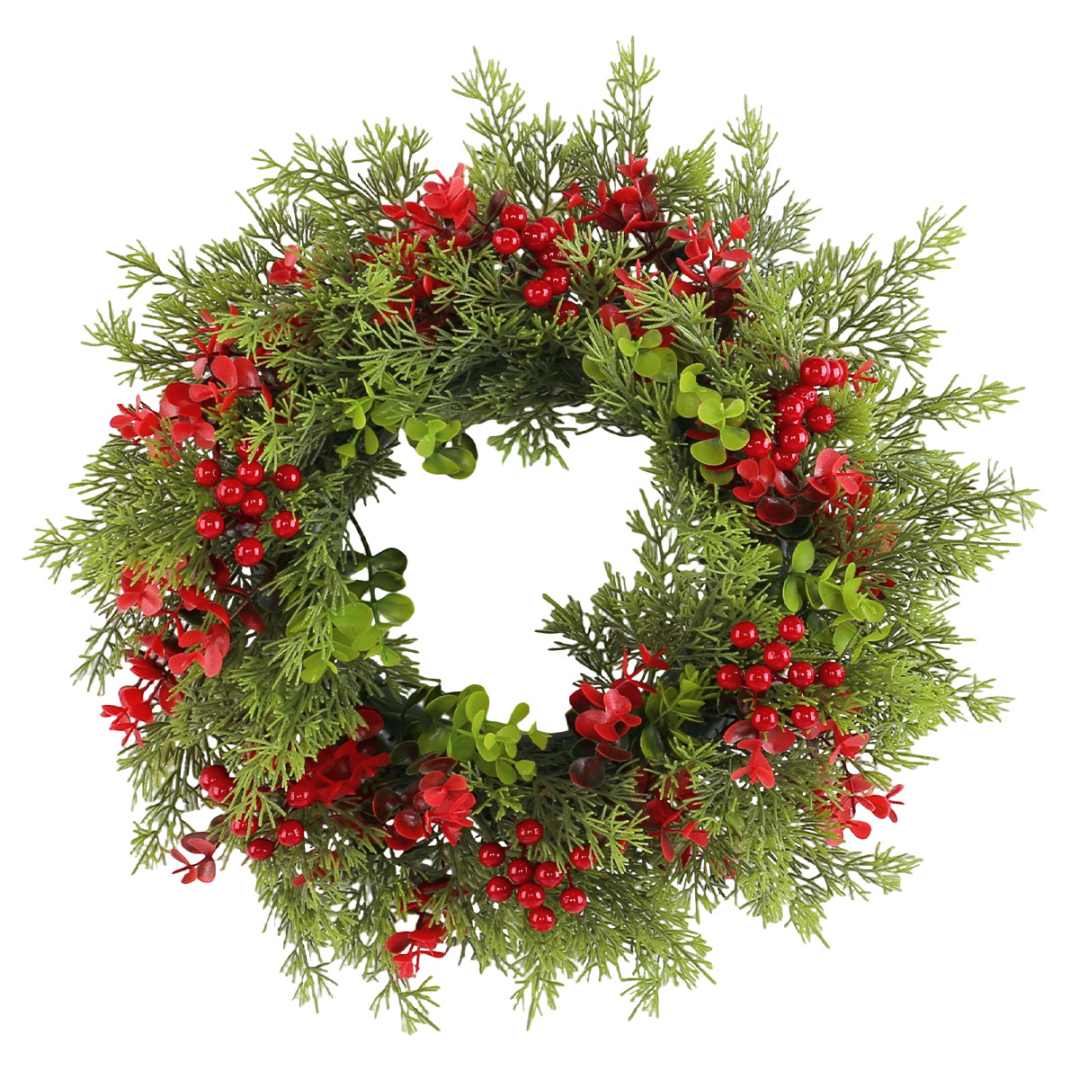 WCH0032 (3) profile - Christmas Red Berry & Cedar Wreath Collection