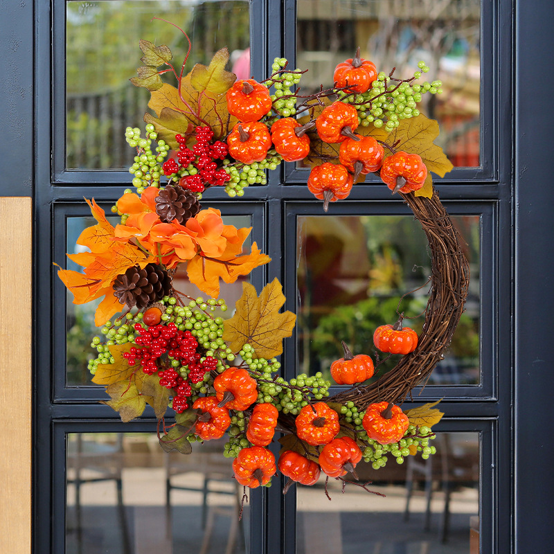WFA0001 (2) - Artificial Fall Harvest Wreath