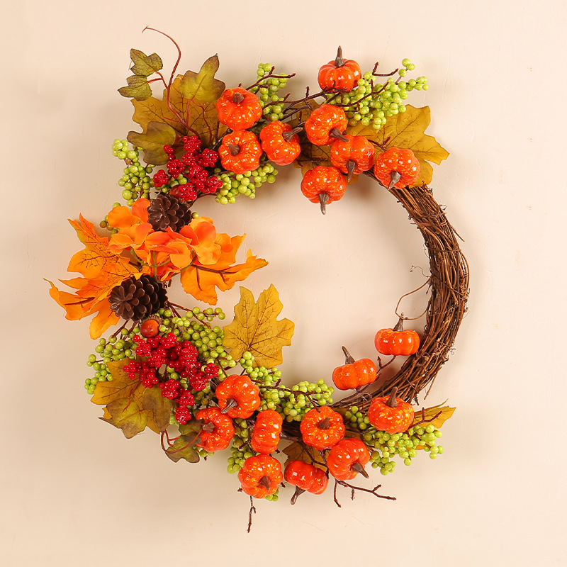 WFA0001 (3) - Artificial Fall Harvest Wreath