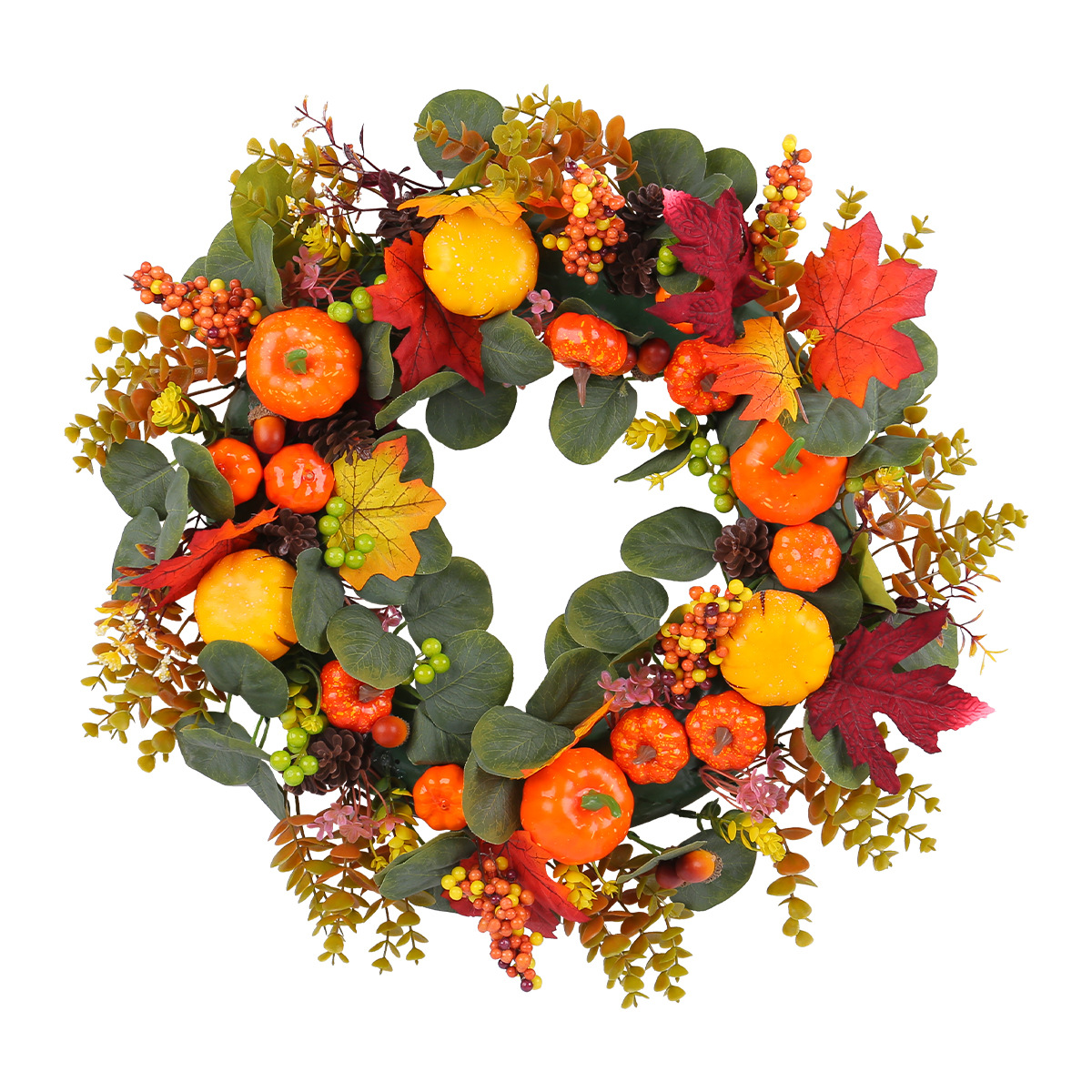 WFA0004 (3) profile - Artificial Autumn Harvest Wreath