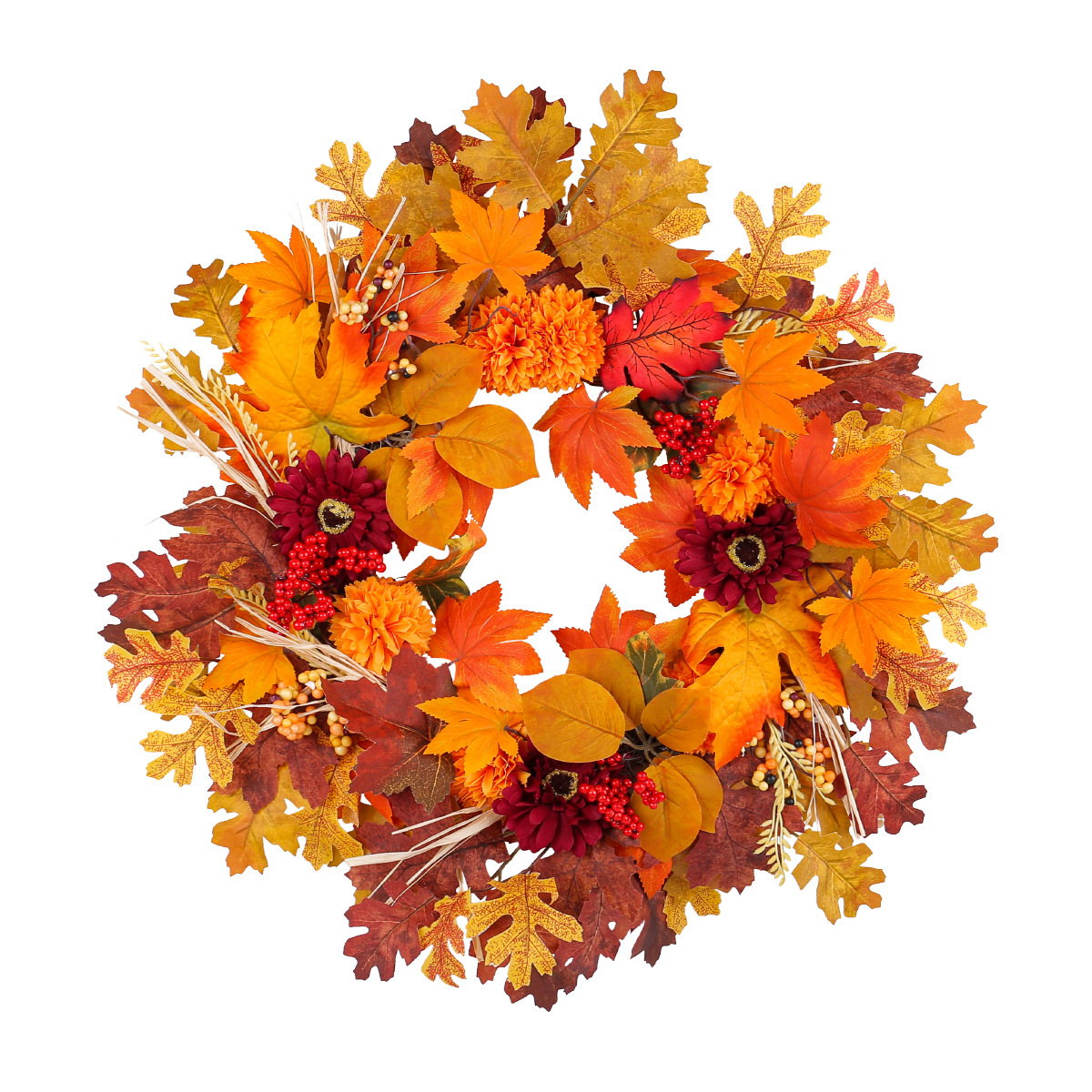 WFA0009 (5) profile - Artificial Maple Leaf Fall Wreath