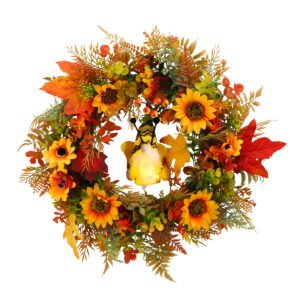 WFA0015 (2) profile - Artificial Fall Sunflower Wreath
