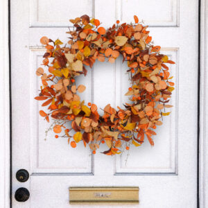 WFA0017 (3) profile - Artificial Eucalyptus Fall Wreath