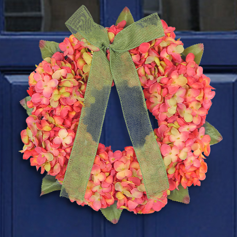 WFA0037 (2) profile - Artificial Hydrangea Wreath Bundle