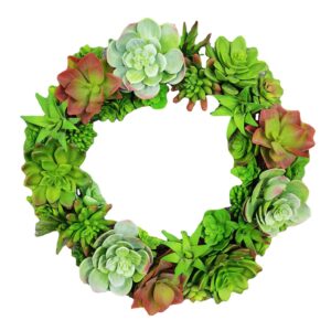 WSP 0001 (4) profile - Artificial Succulent Wreath Bundle
