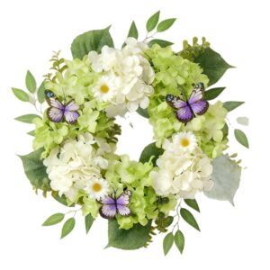 WSP0003 (2) profile - Whimsical Spring Hydrangea Wreath