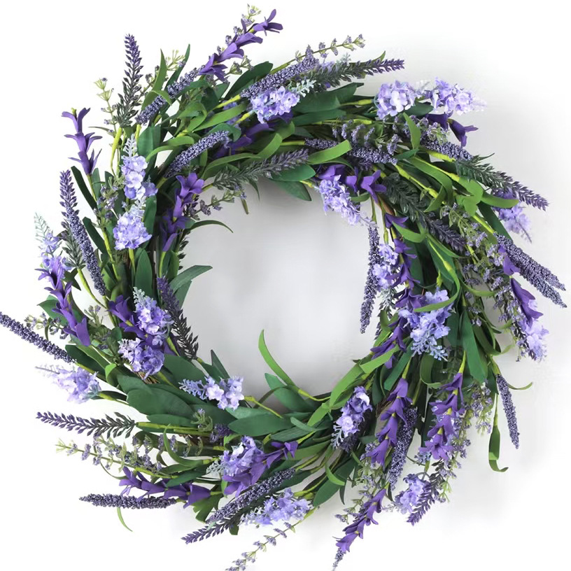 WSP0004 (9) - Lavender Rose Spring Wreath